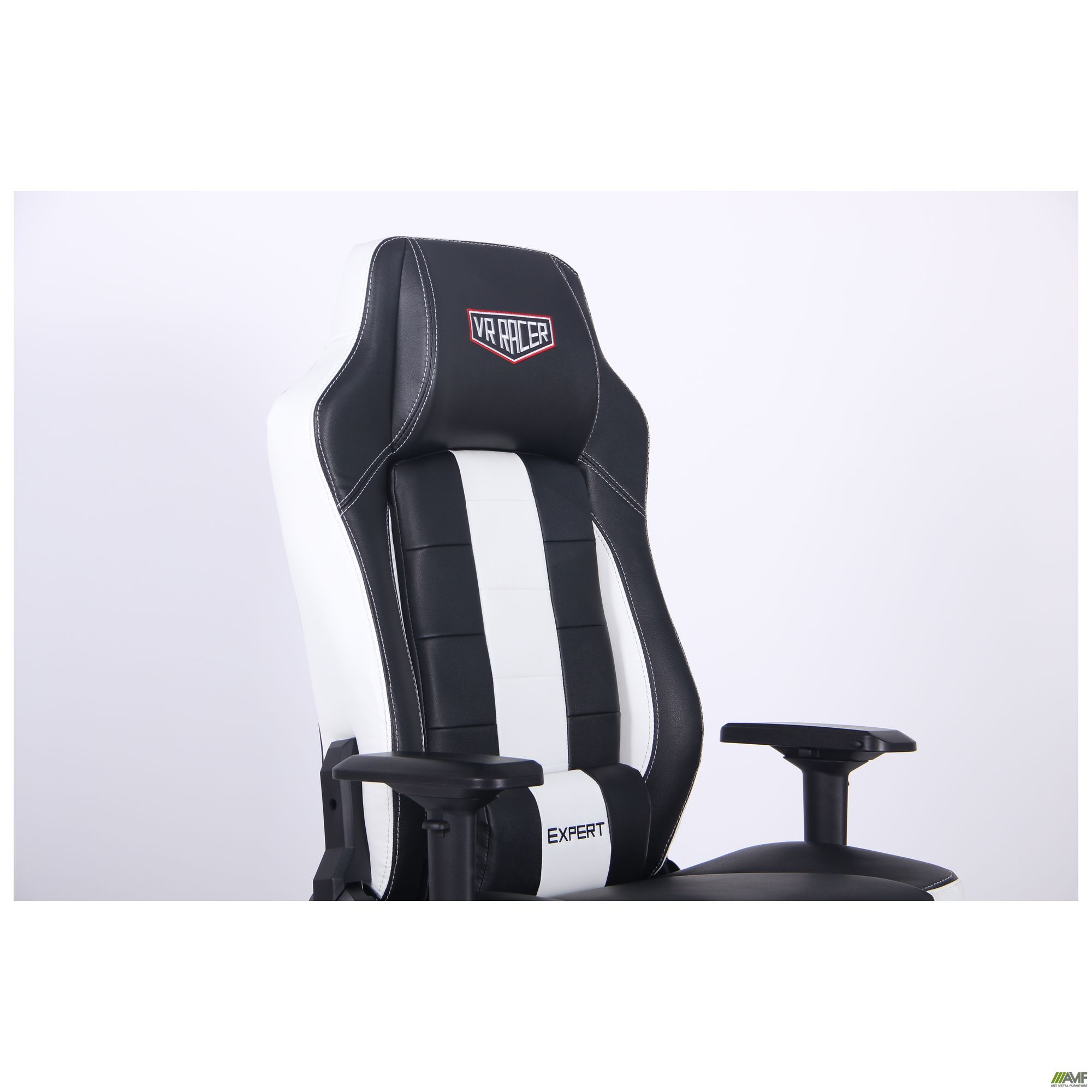 Фото 8 - Кресло VR Racer Expert Superb черный/белый 