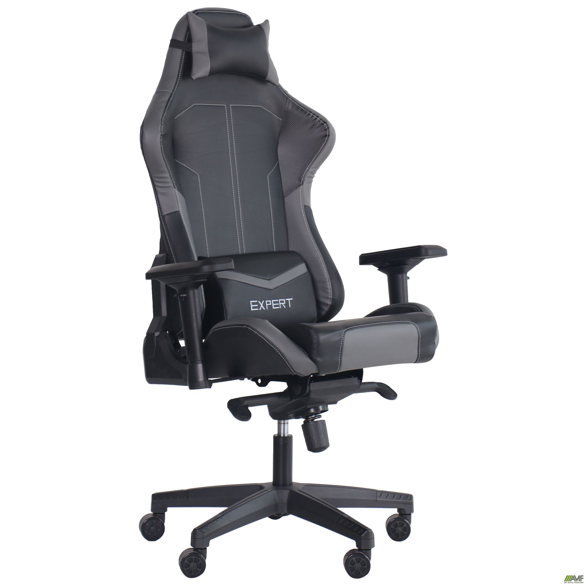 Фото 1 - Кресло VR Racer Expert Lord черный/серый 