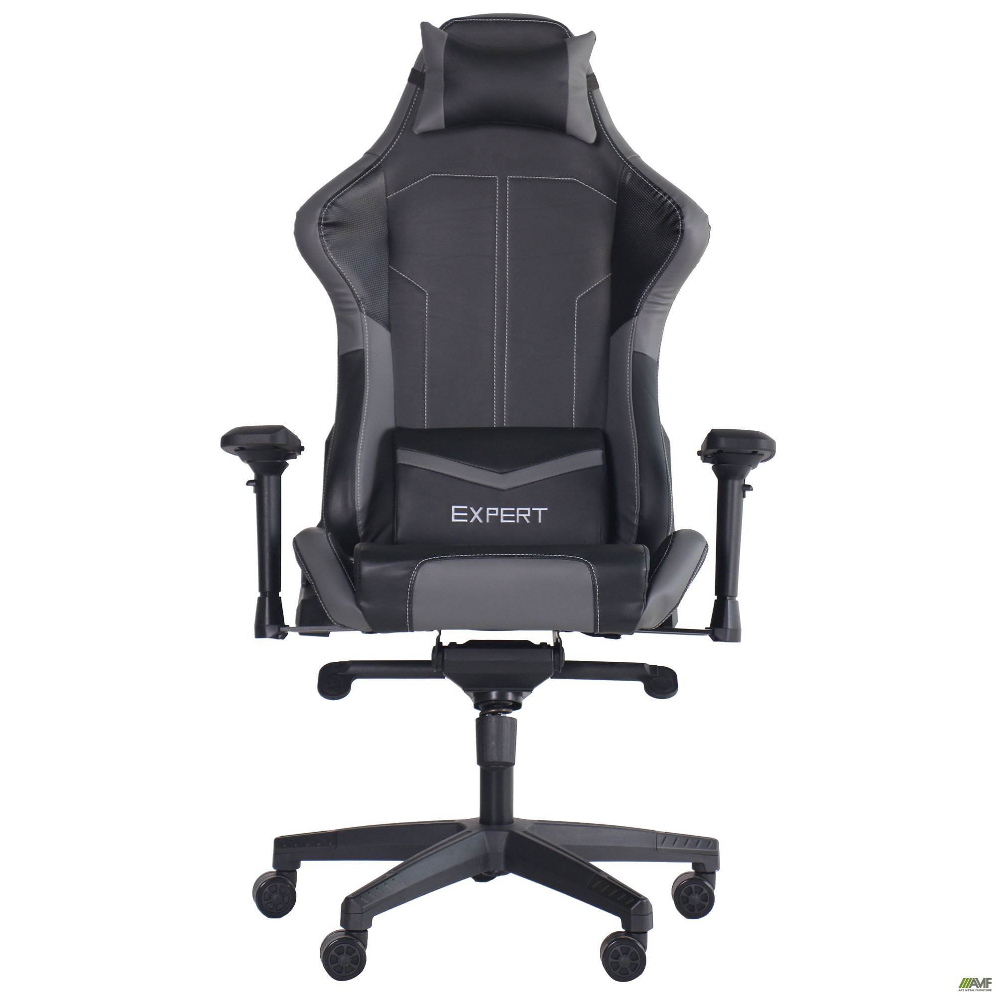 Фото 4 - Кресло VR Racer Expert Lord черный/серый 