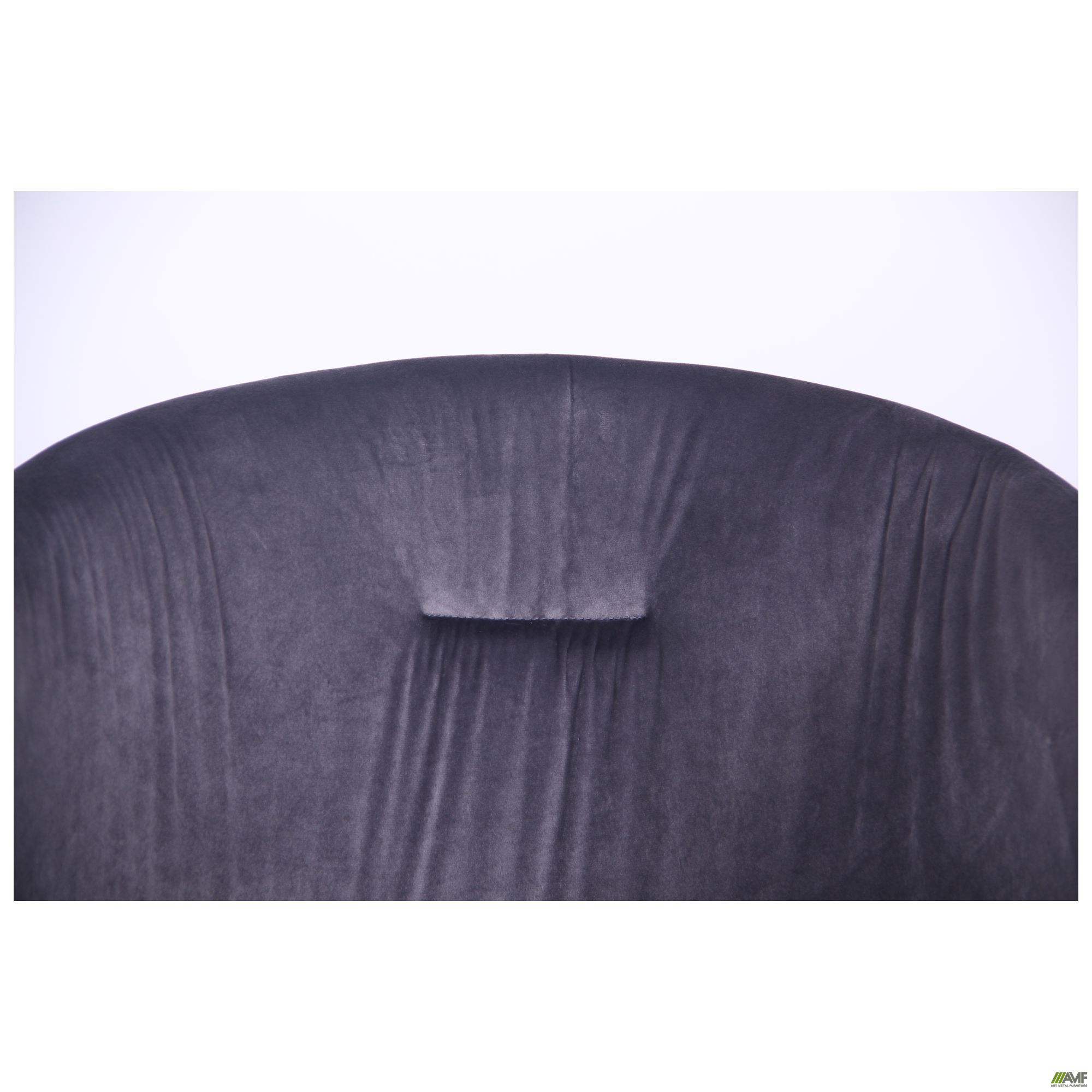 Фото 10 - Кресло поворотное Sacramento черный/велюр серый 