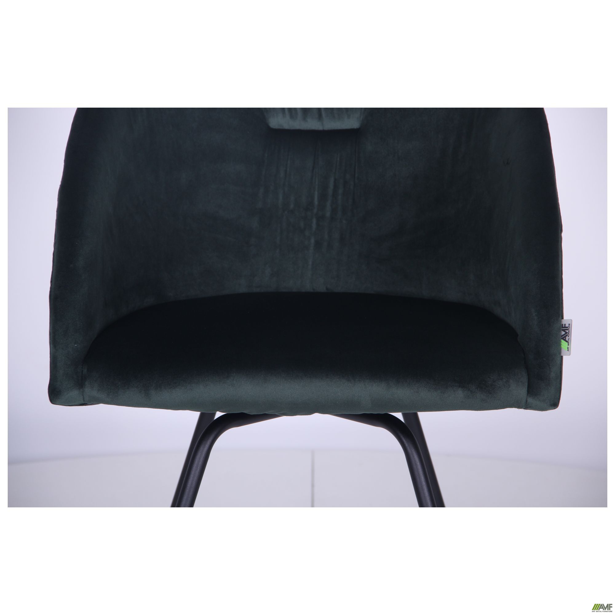 Фото 7 - Кресло поворотное Sacramento черный/велюр темно-зеленый 