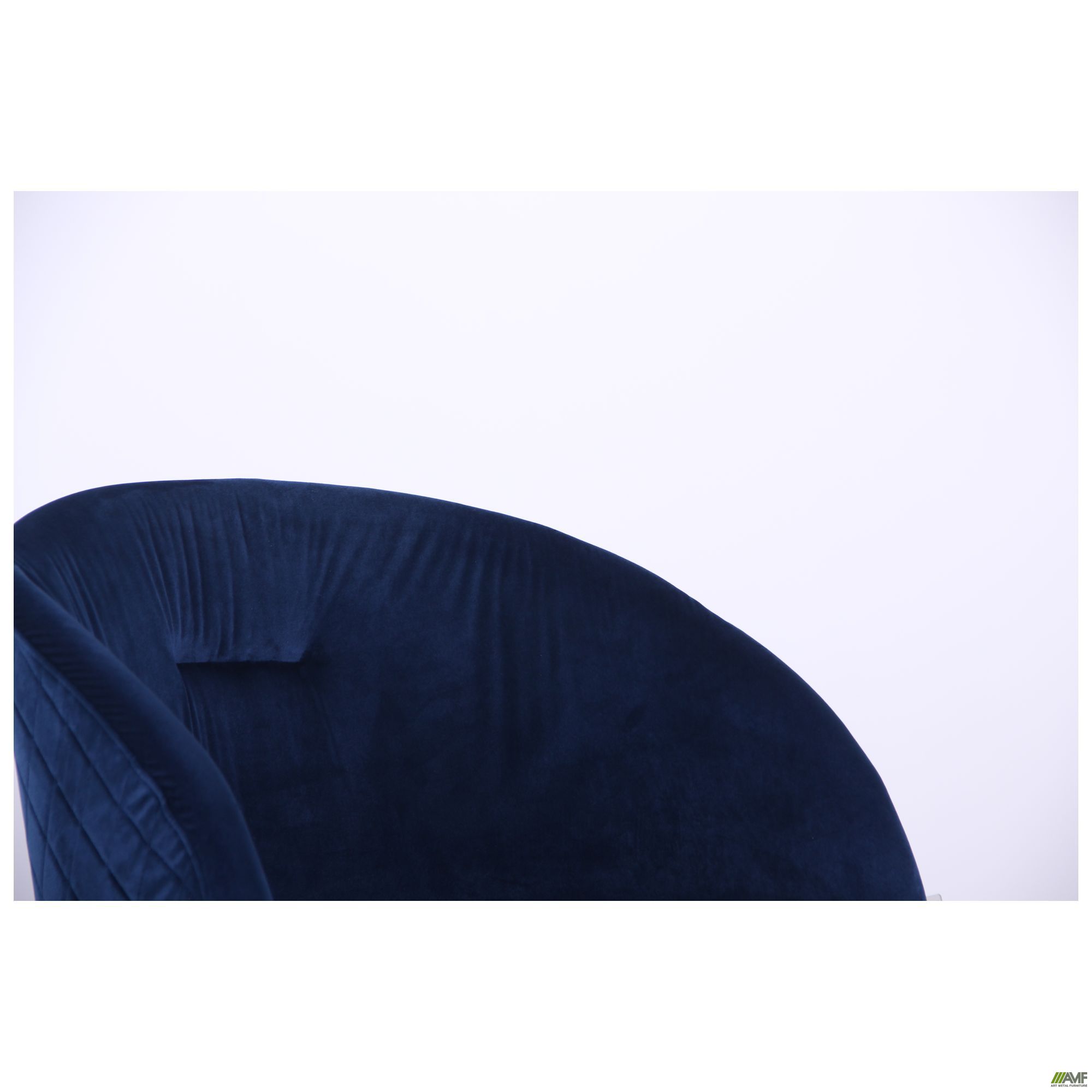Фото 9 - Кресло поворотное Sacramento черный/велюр темно-синий 
