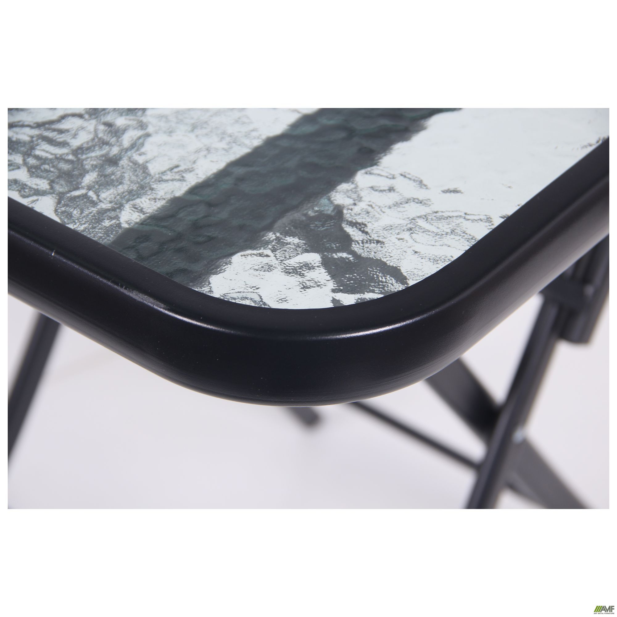 Фото 8 - Стол Mexico черный, стекло Волна 