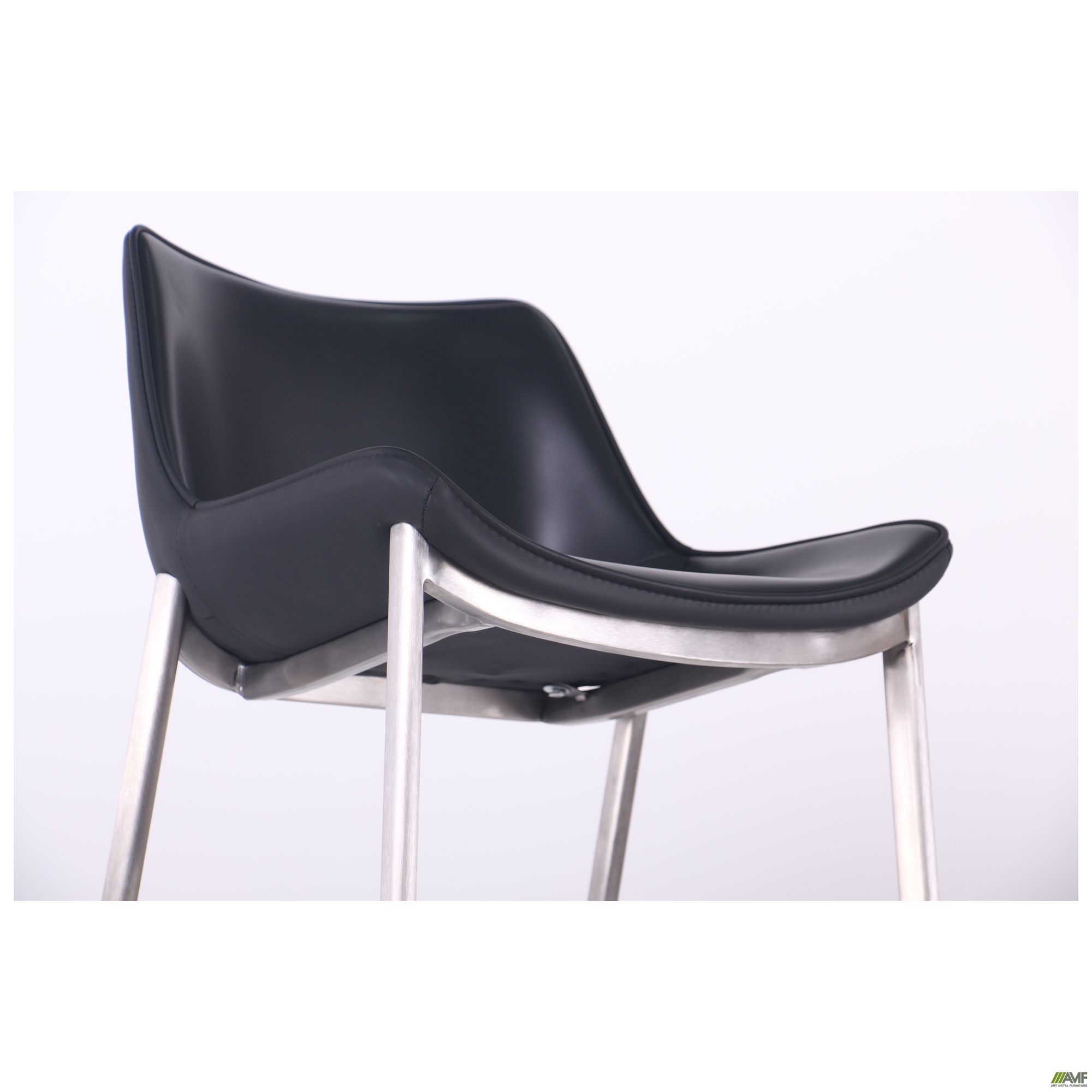 Фото 13 - Барний стілець Blanc black leather 