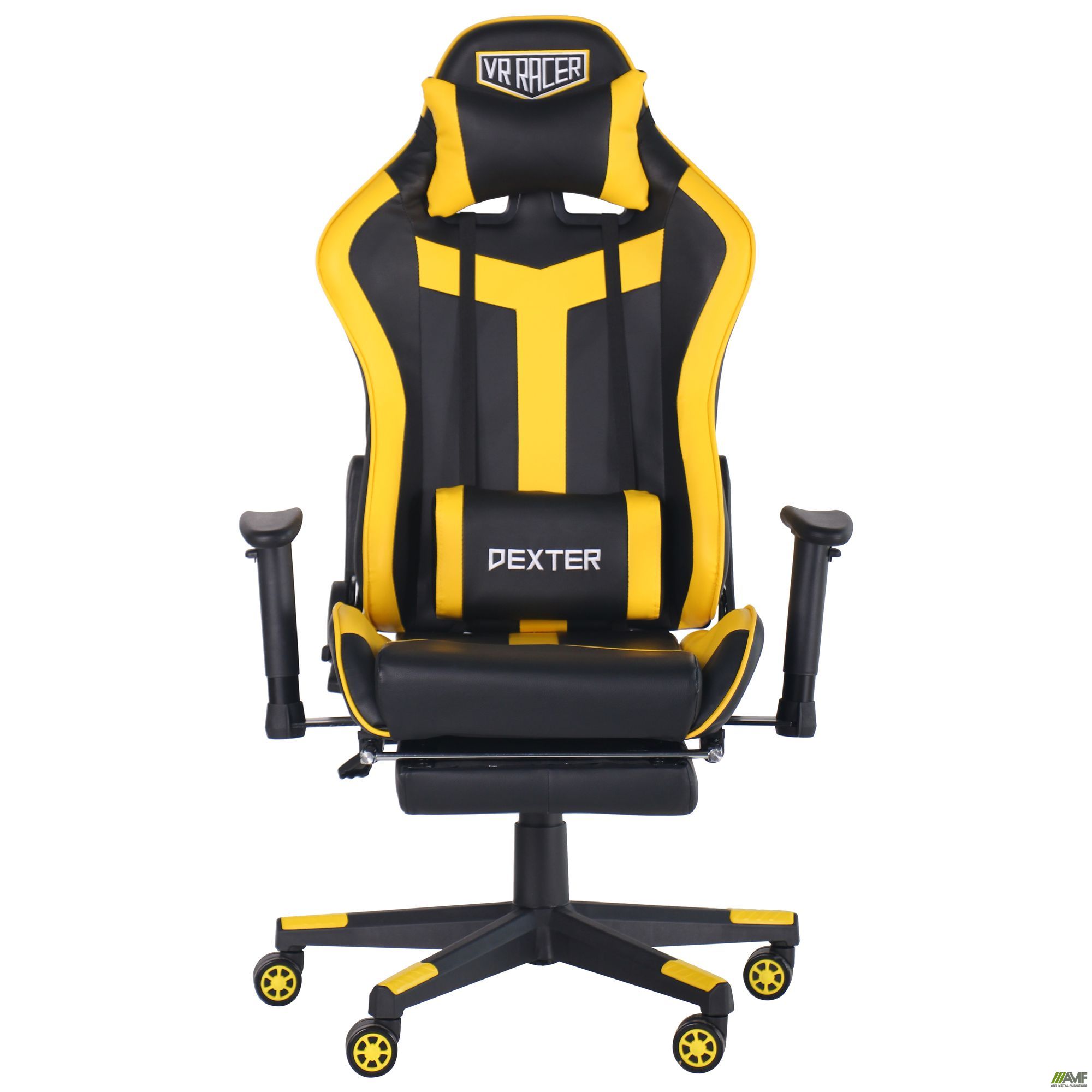 Фото 3 - Кресло VR Racer Dexter Rumble черный/желтый 