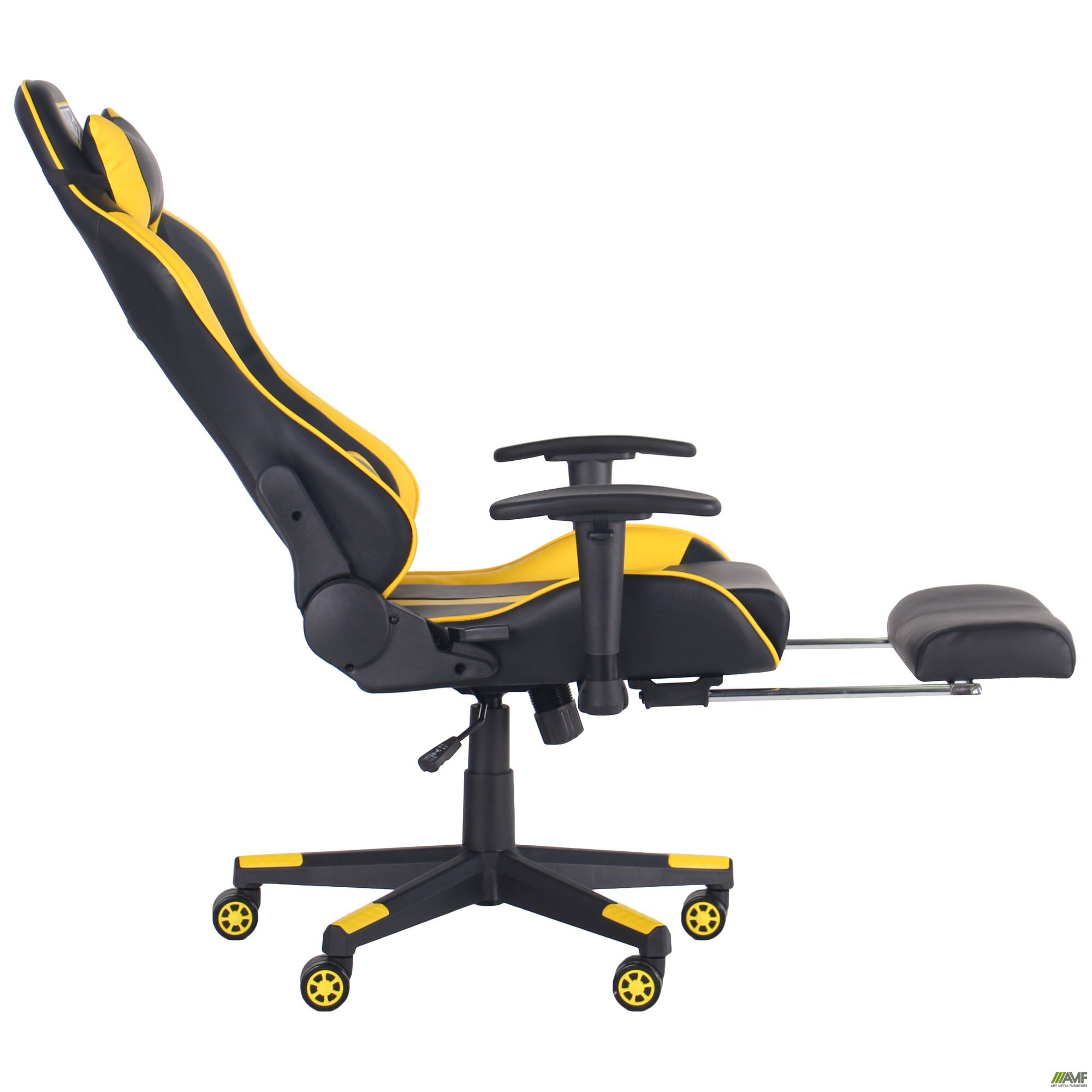 Фото 6 - Кресло VR Racer Dexter Rumble черный/желтый 