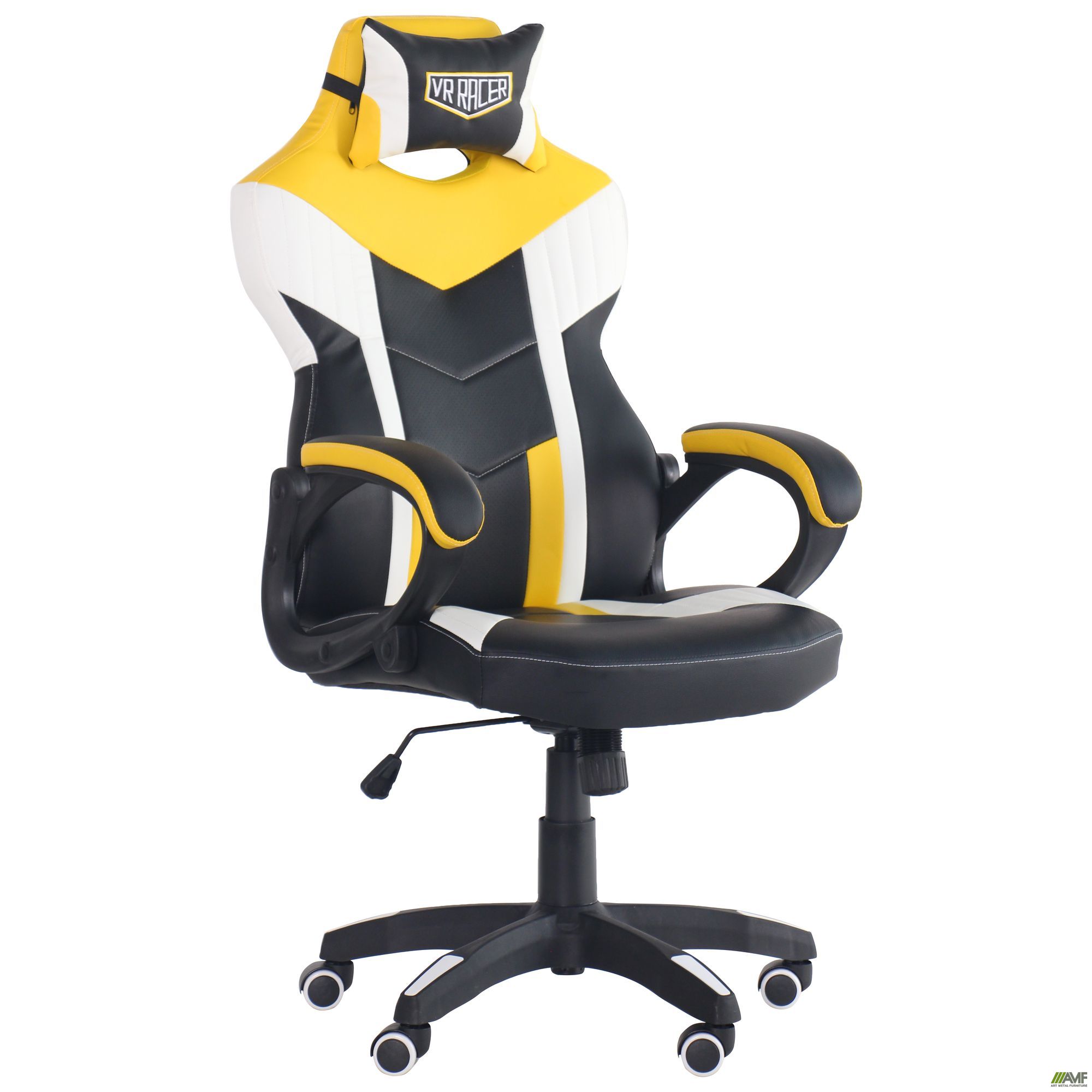 Фото 2 - Кресло VR Racer Dexter Jolt черный/желтый 