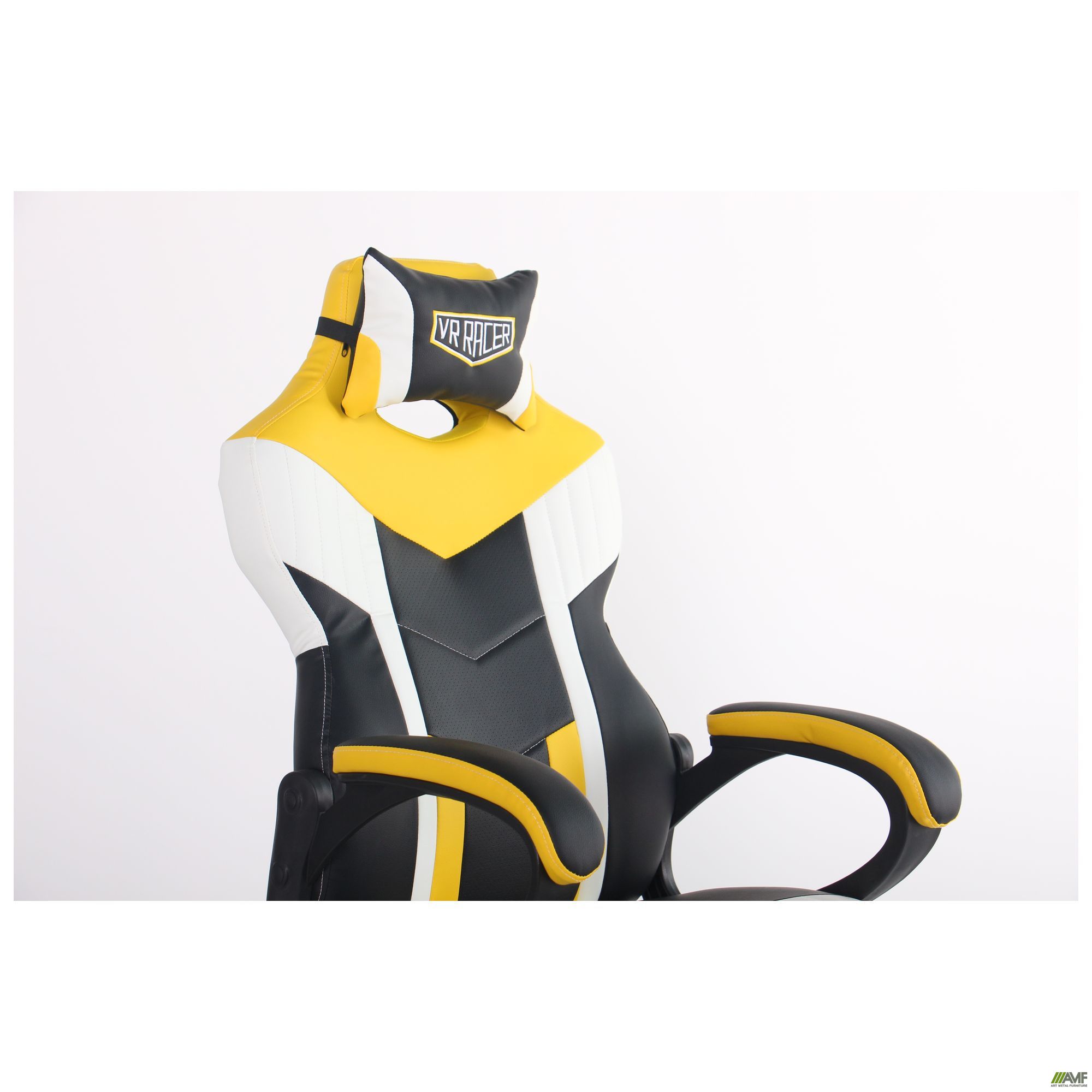 Фото 6 - Крісло VR Racer Dexter Jolt чорний/жовтий 