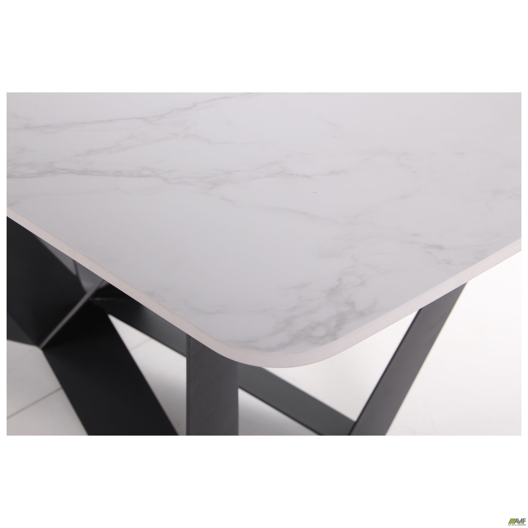 Фото 9 - Стол обеденный William black/ceramics Carrara bianco 
