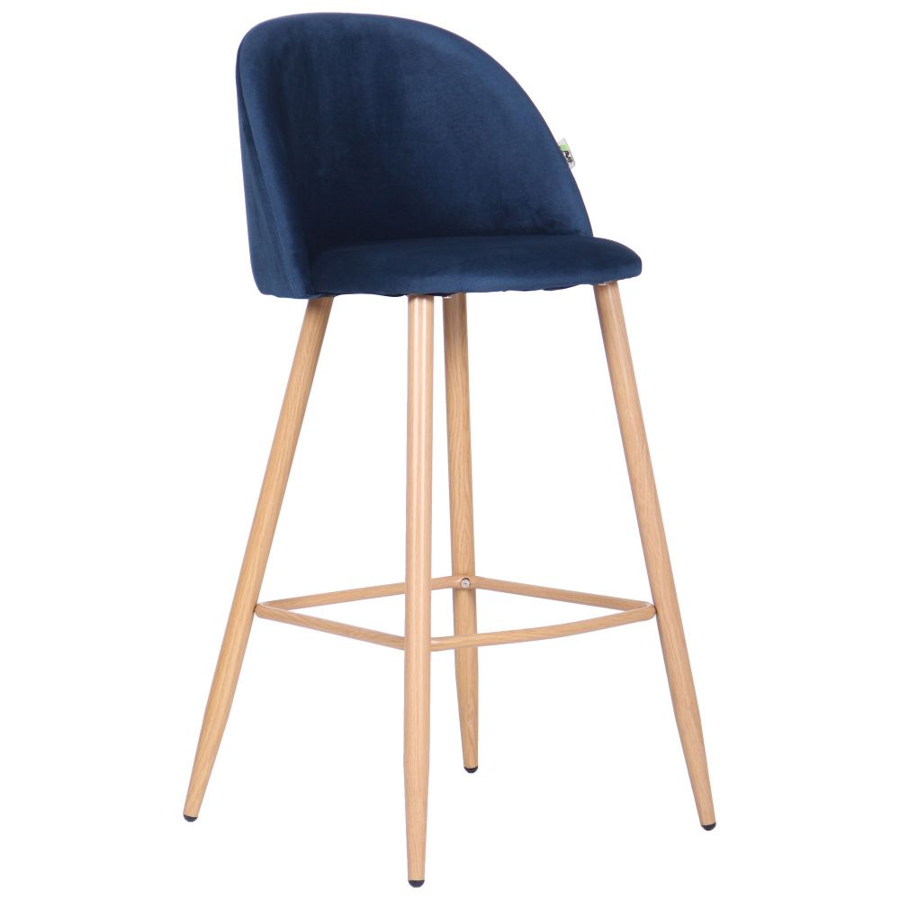 Фото 1 - Барный стул Bellini бук/blue 