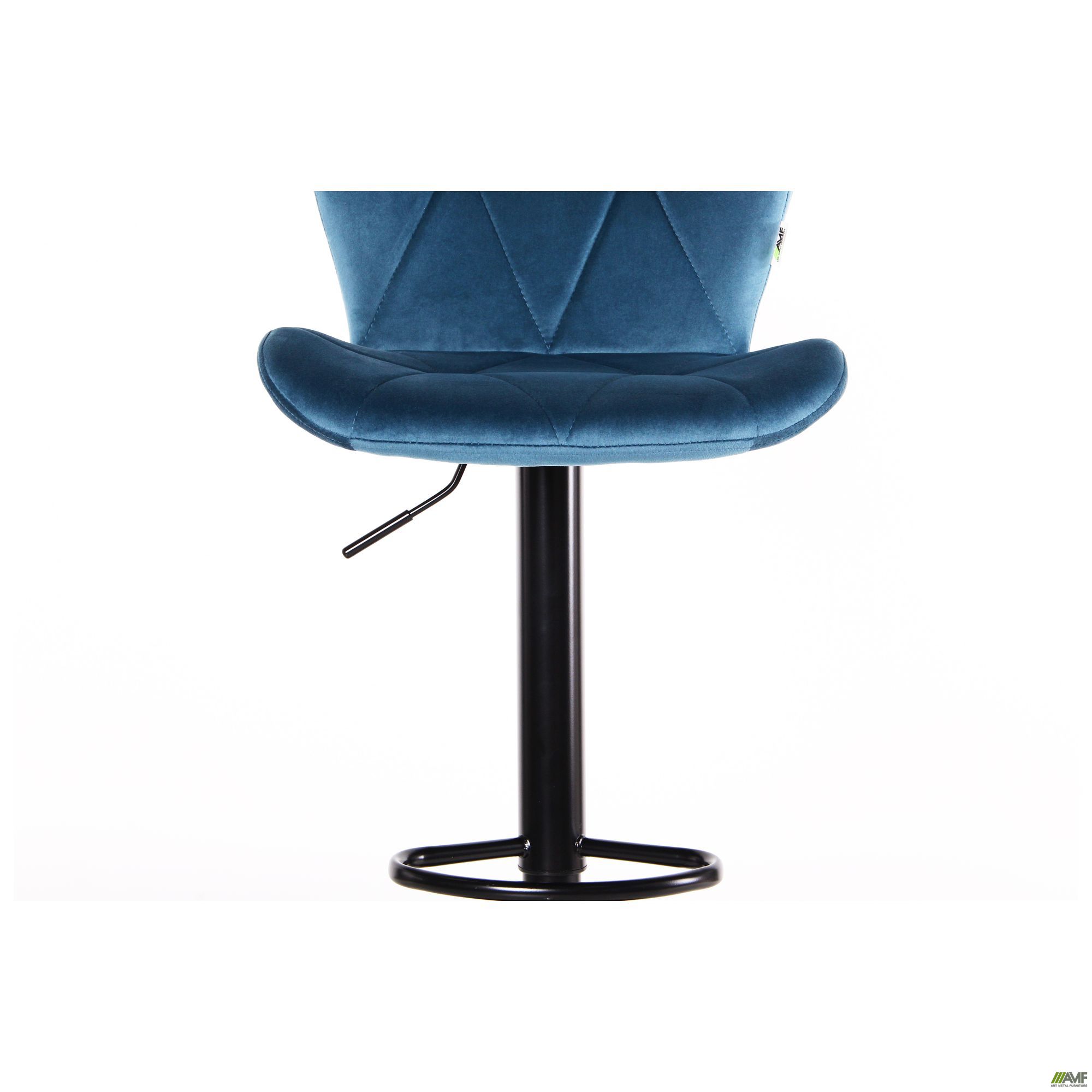 Фото 17 - Барний стілець Vensan Velvet Blue / Black 