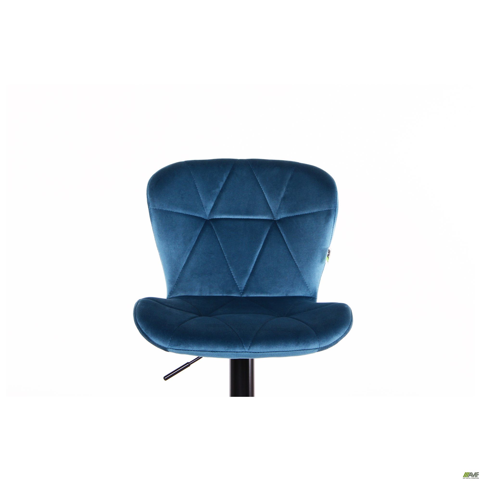 Фото 5 - Барный стул Vensan Velvet Blue / Black 