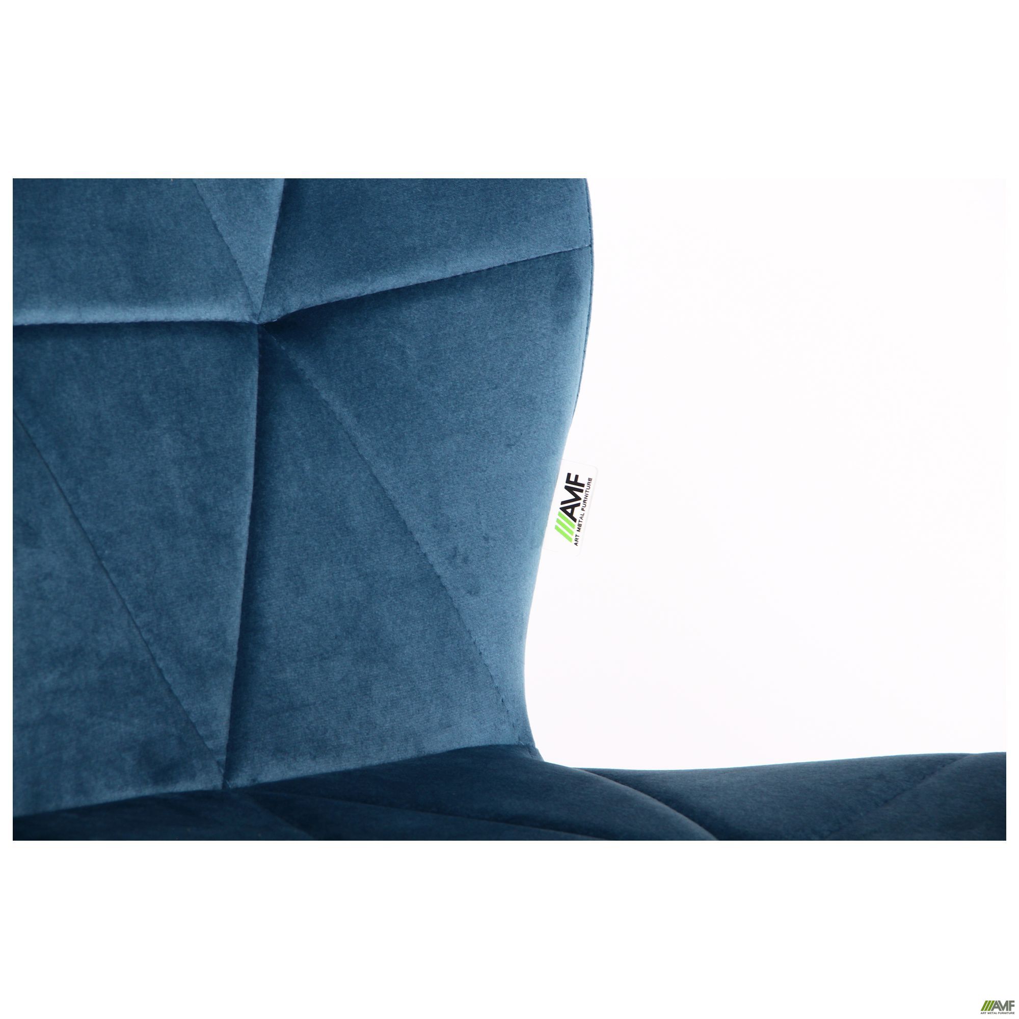 Фото 8 - Барный стул Vensan Velvet Blue / Black 