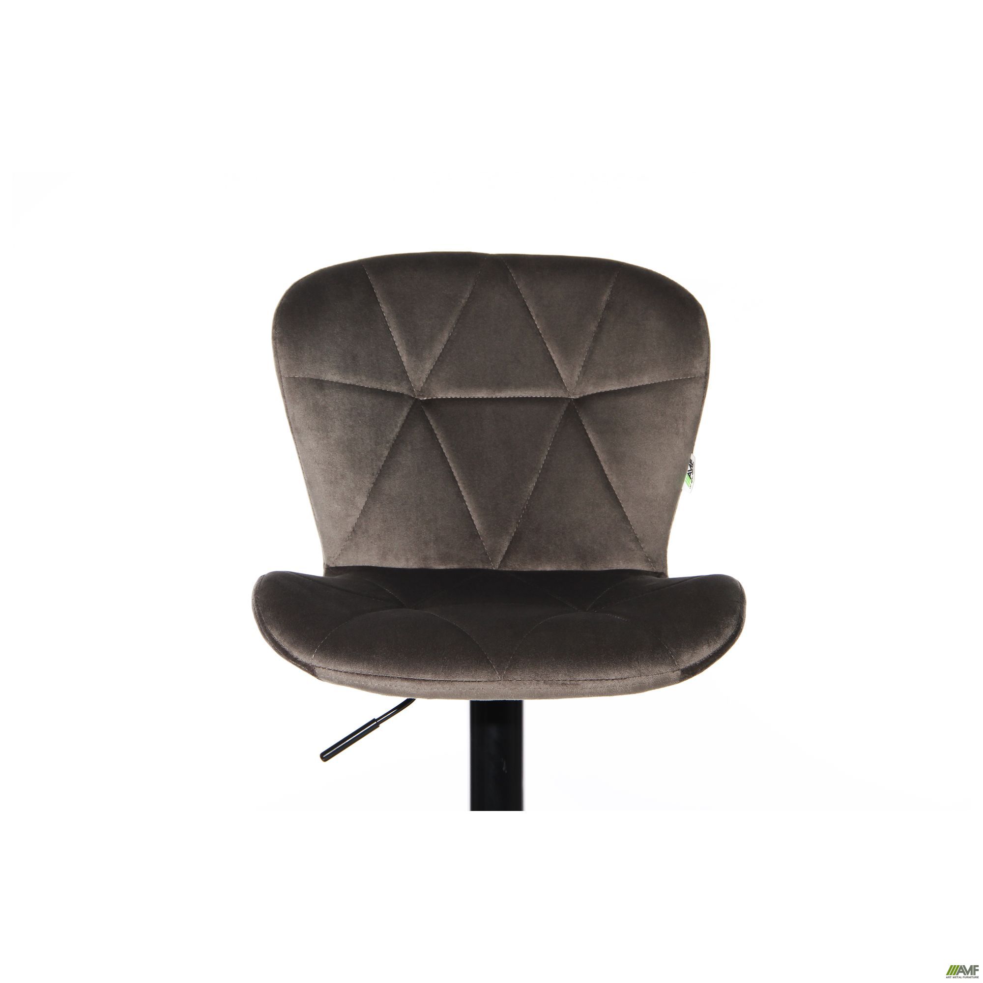 Фото 11 - Барный стул Vensan Velvet Gray / Black 