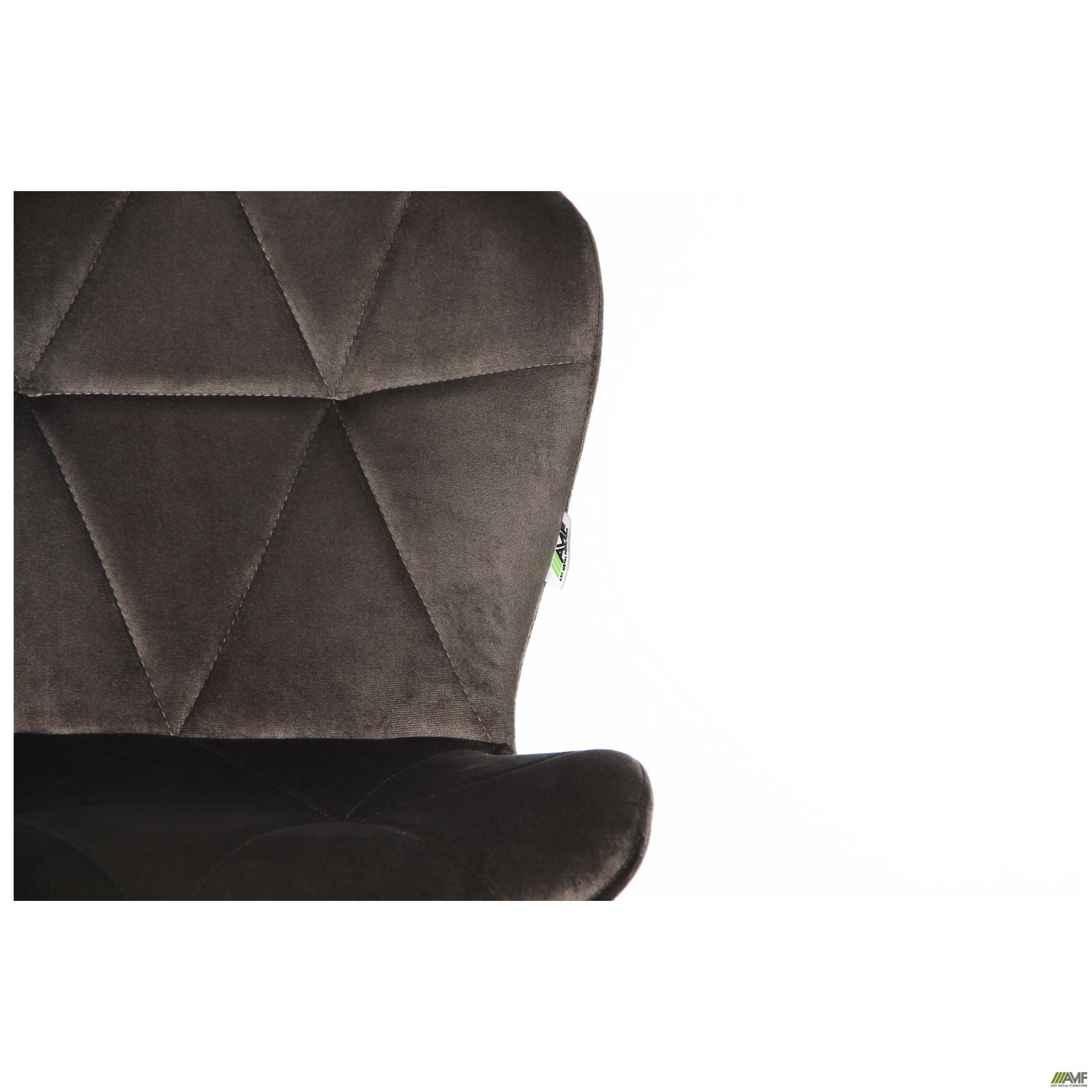 Фото 12 - Барный стул Vensan Velvet Gray / Black 