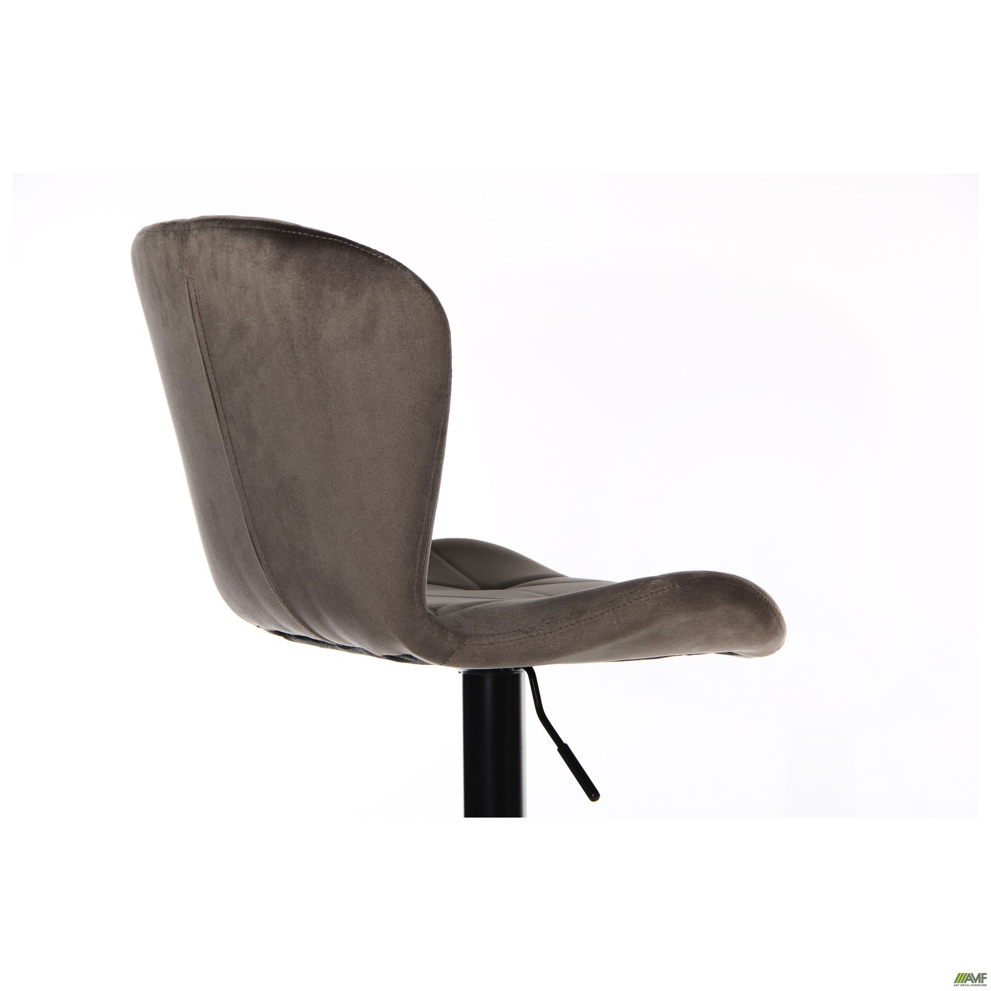 Фото 14 - Барный стул Vensan Velvet Gray / Black 