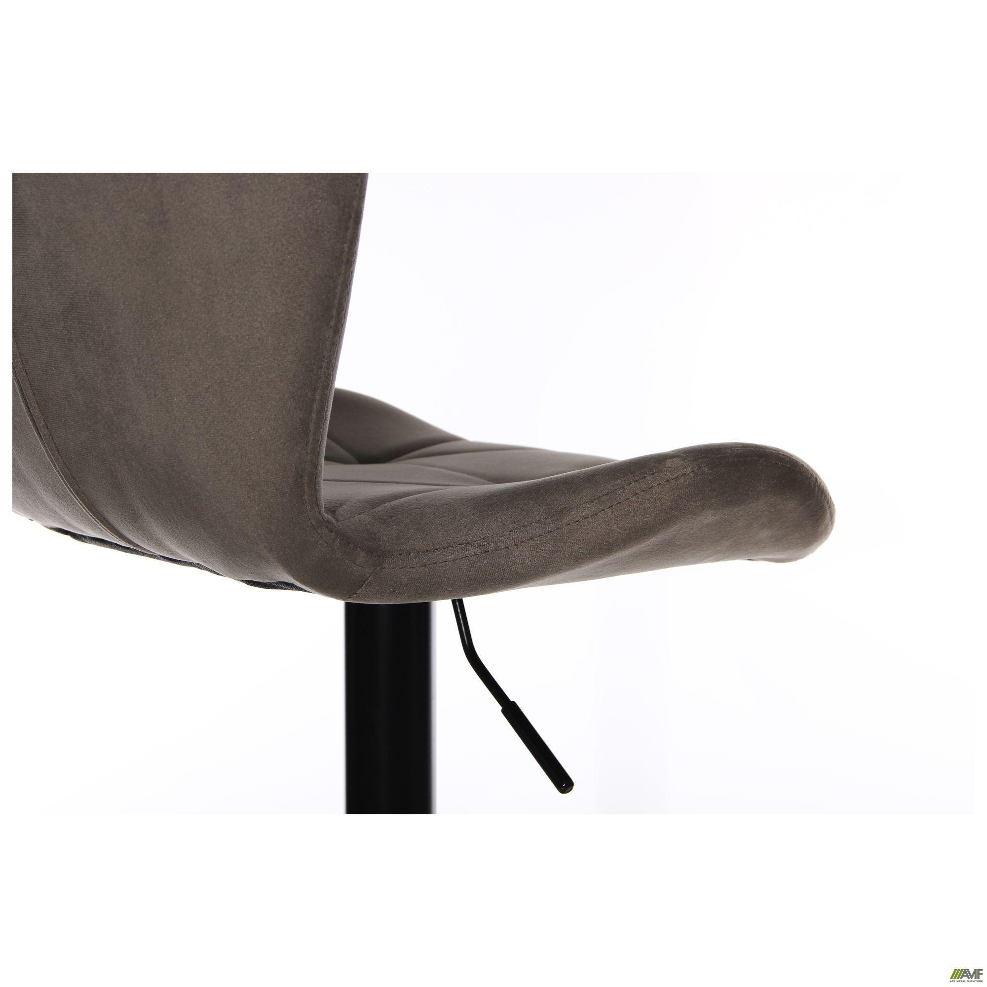 Фото 15 - Барный стул Vensan Velvet Gray / Black 