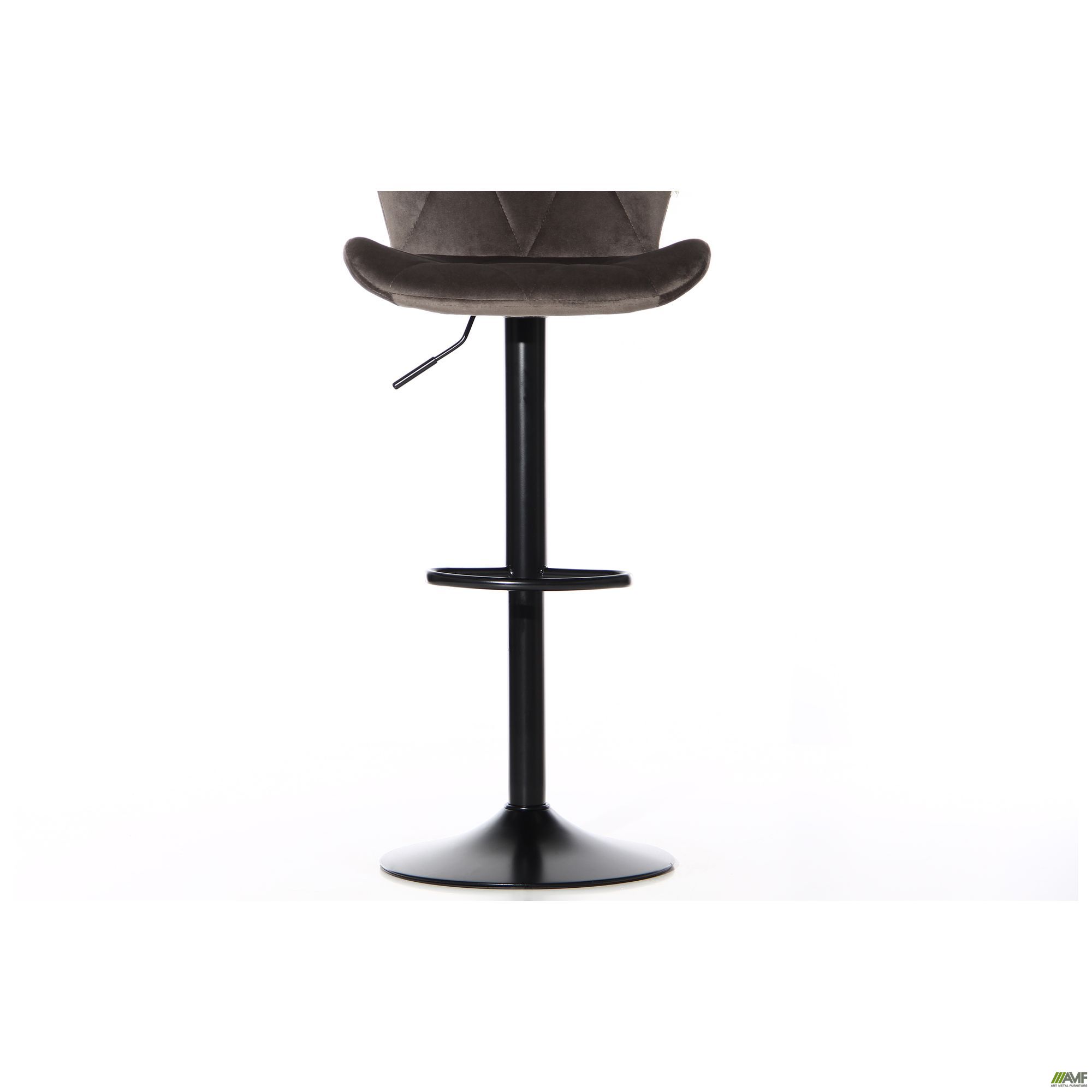 Фото 16 - Барный стул Vensan Velvet Gray / Black 