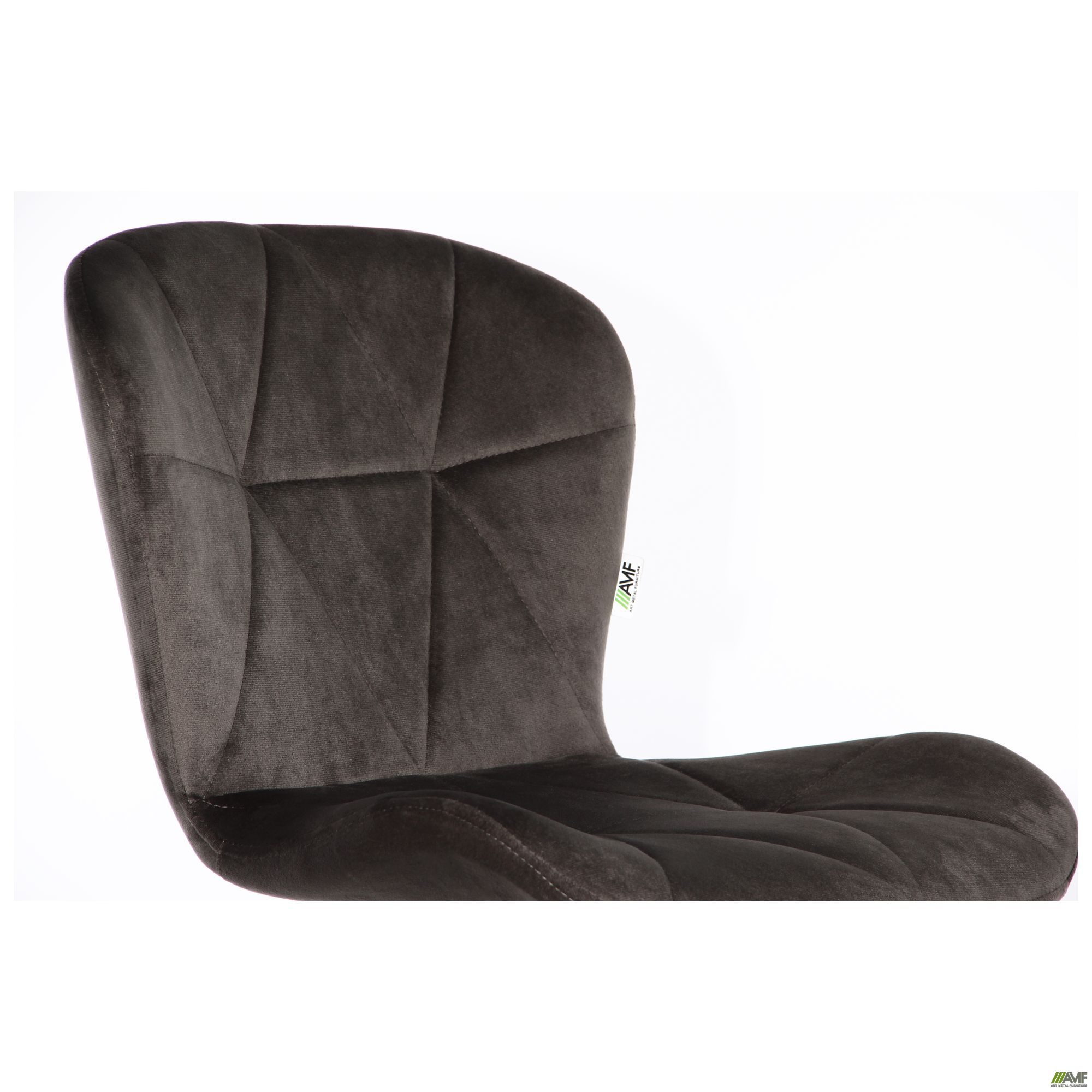 Фото 7 - Барный стул Vensan Velvet Gray / Black 