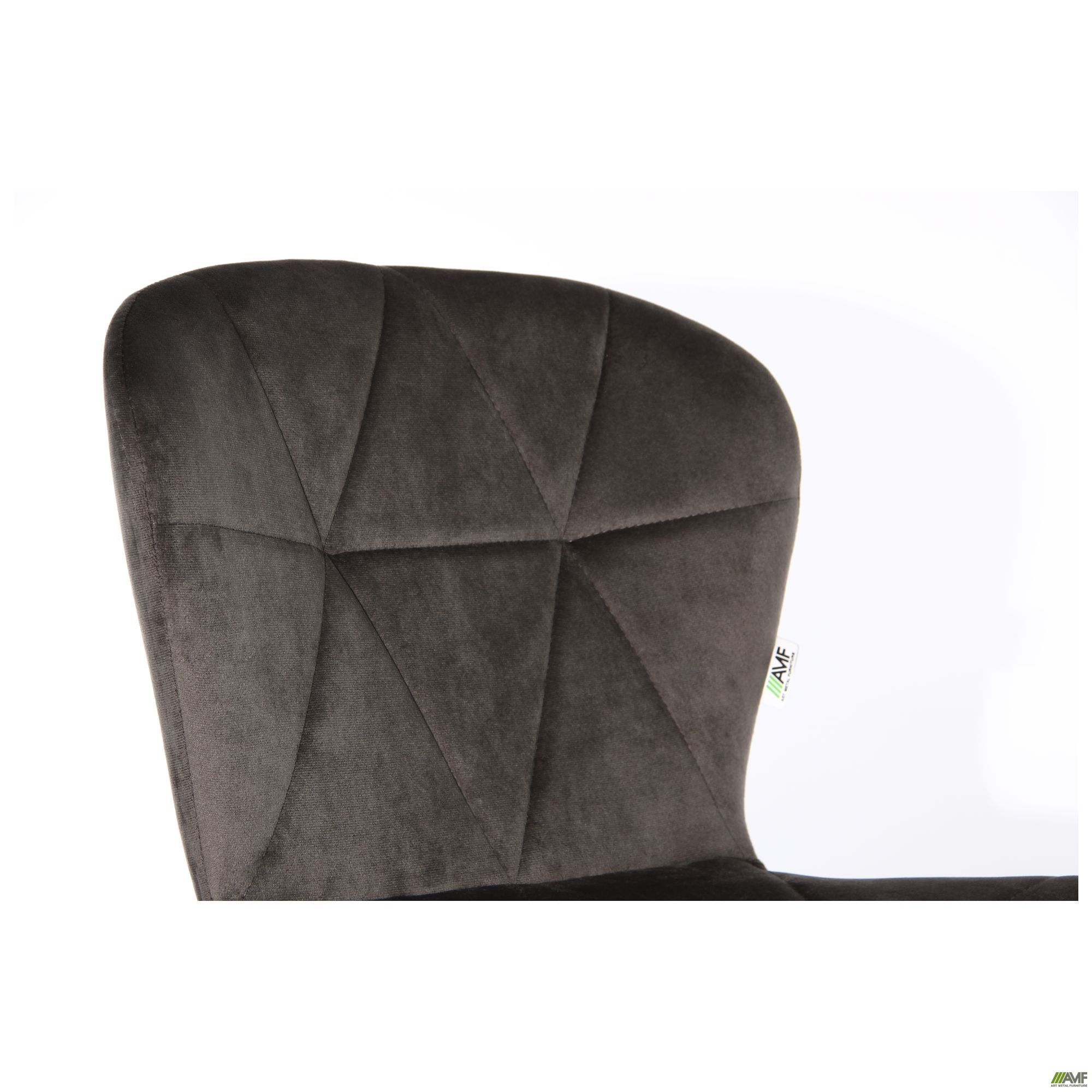 Фото 8 - Барный стул Vensan Velvet Gray / Black 
