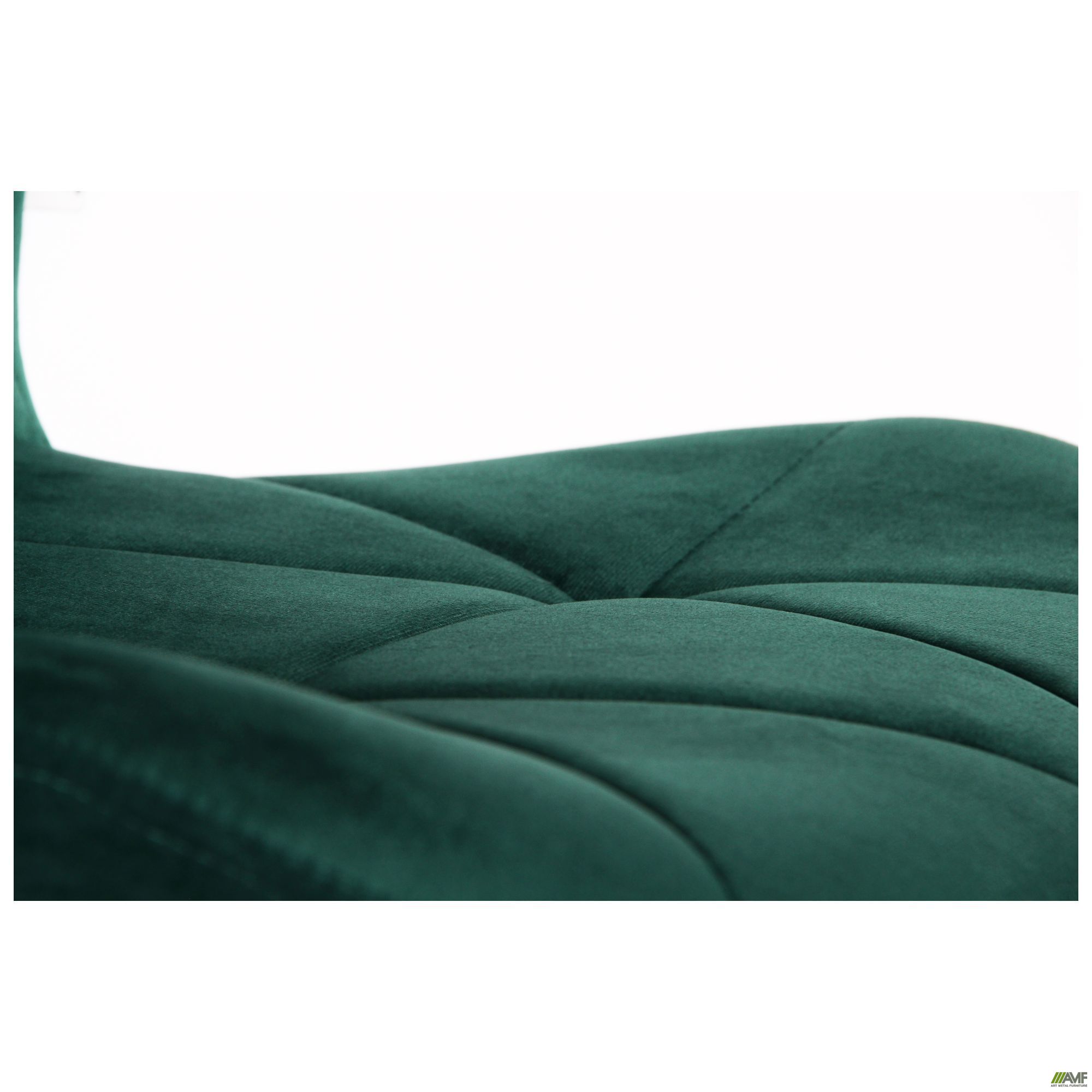 Фото 11 - Барный стул Vensan Velvet Green / Black 