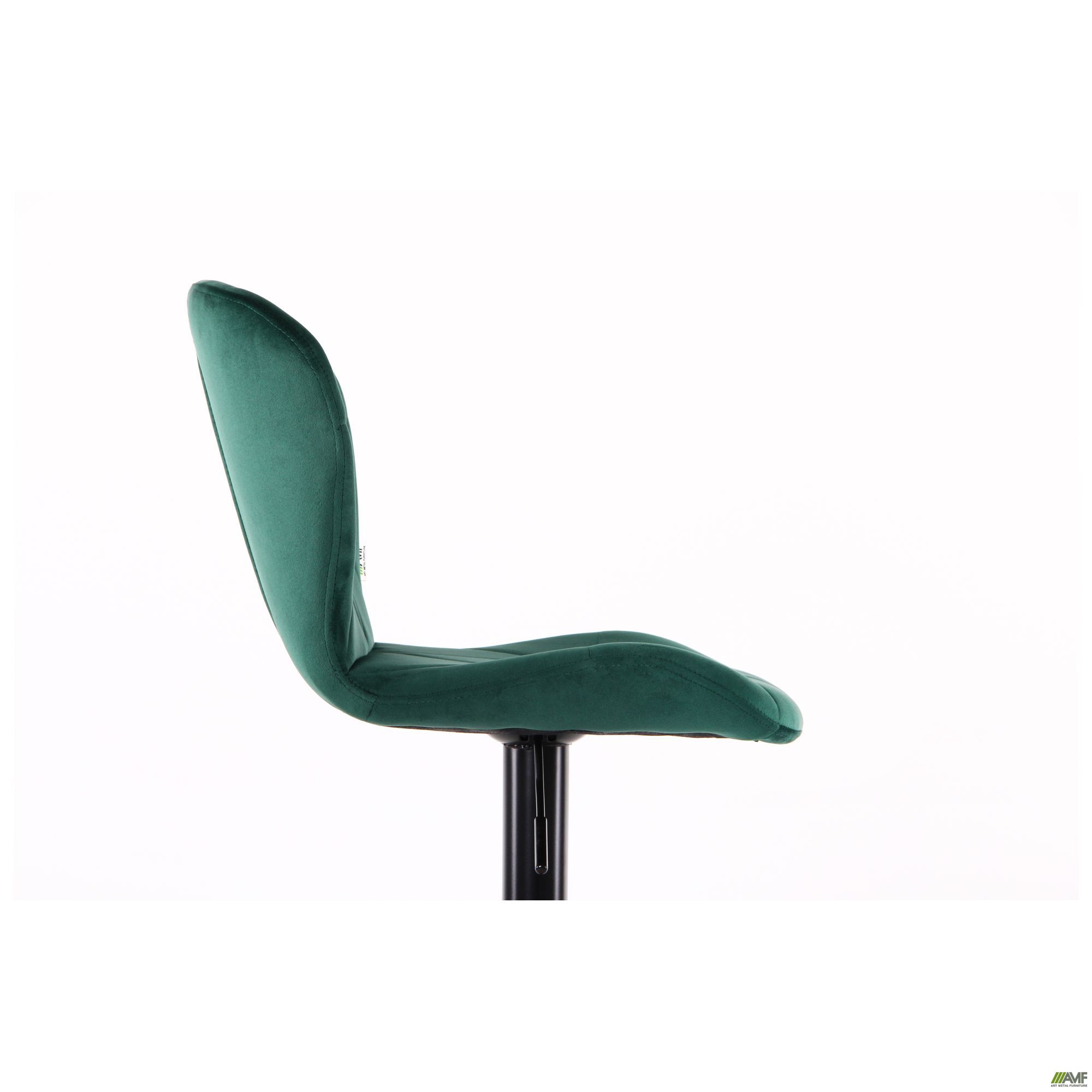 Фото 13 - Барный стул Vensan Velvet Green / Black 