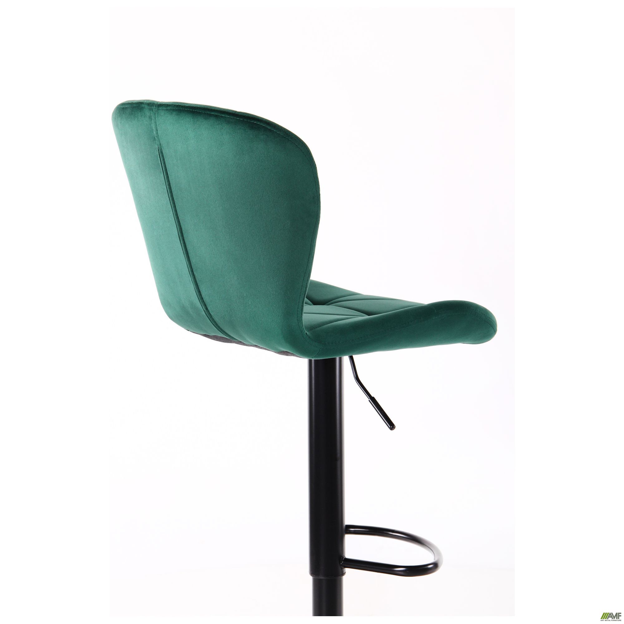 Фото 14 - Барный стул Vensan Velvet Green / Black 