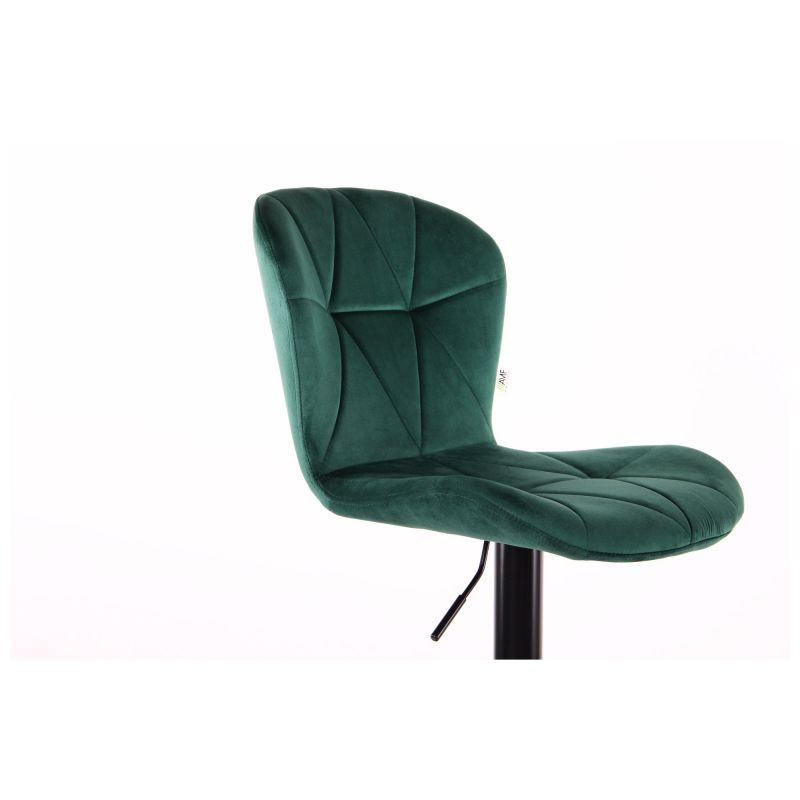 Фото 8 - Барный стул Vensan Velvet Green / Black 