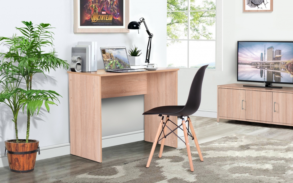 Домашний кабинет стол Eko EK-101 + стул Aster RL Wood Black
