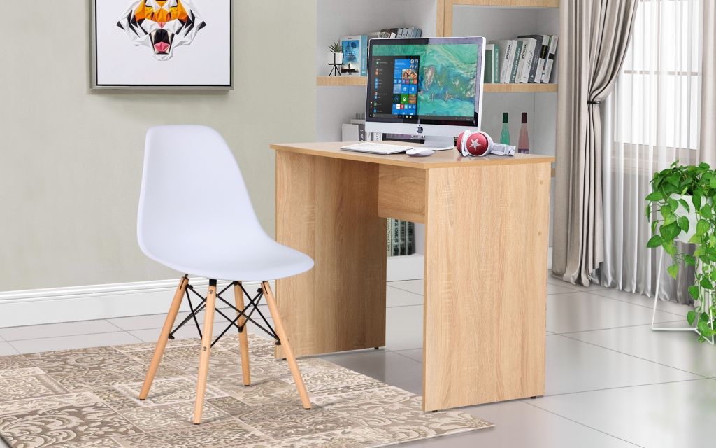 Домашній кабінет стіл Eko EK-101 + стілець Aster RL Wood White