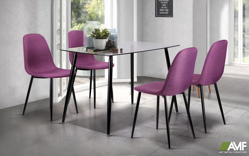Кухонный комплект стол Умберто + стулья Лучия Фиолетовый
