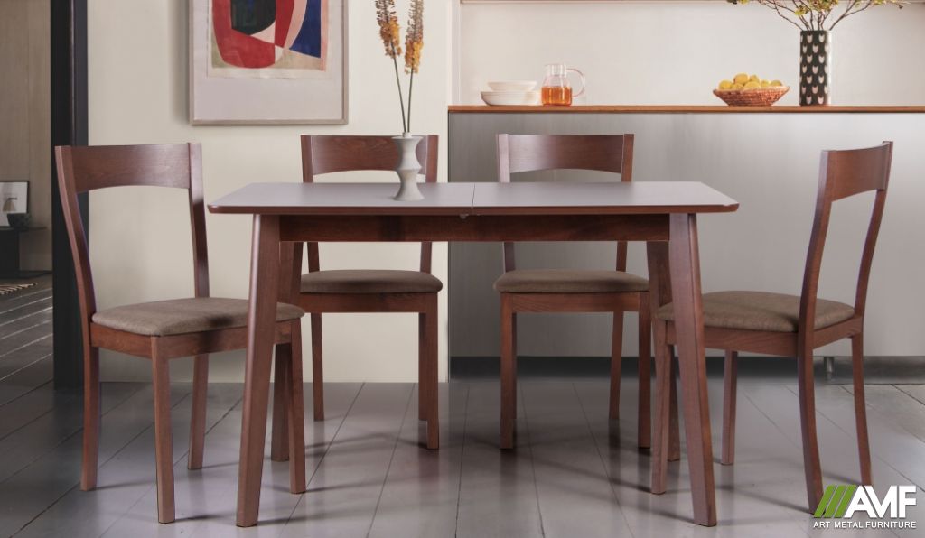 Кухонный комплект стол Виндзор + стулья Ричард Коричневый