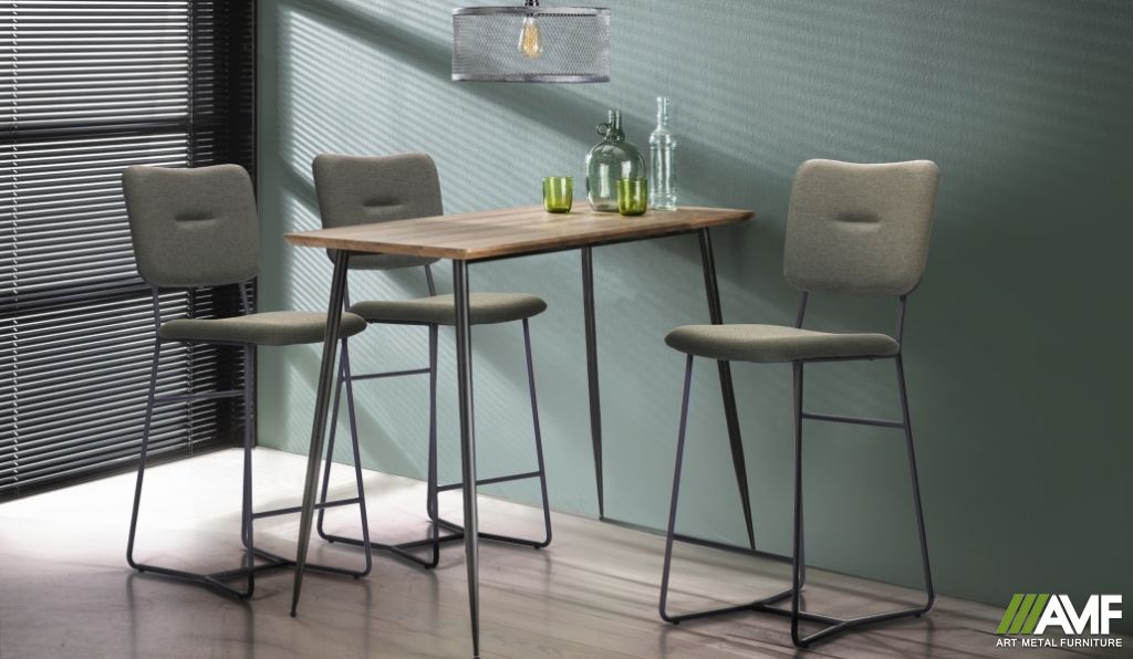Комплект барных стульев для кухни Alphabet F Olive