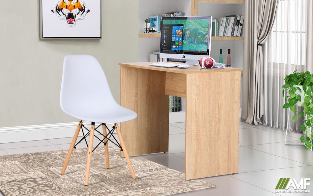 Домашній кабінет стіл Eko EK-101 + стілець Aster RL Wood White