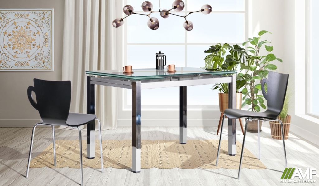 Кухонный комплект стол Сандро Белый + стулья Латте Венге