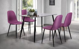 Кухонний комплект стіл Умберто + стільці Лучія Фіолетовий 