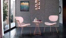Комплект для гостиной стол Canary + стулья Alphabet D Pink 
