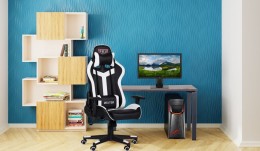 Домашний кабинет стол Сигма Sig-102 + кресло VR Racer Dexter Laser 