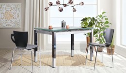 Кухонный комплект стол Сандро Белый + стулья Латте Венге 