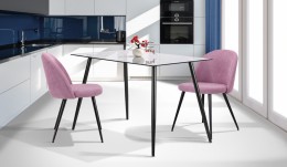 Кухонный комплект стол Умберто + стулья Сантино Лилак 