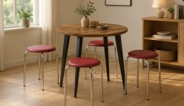 Комплект для кухни стол Cherry + табуреты Софи N-36 