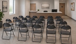 Комплект стільців AMF Джокер чорний ПВХ Сірий (20 шт) 