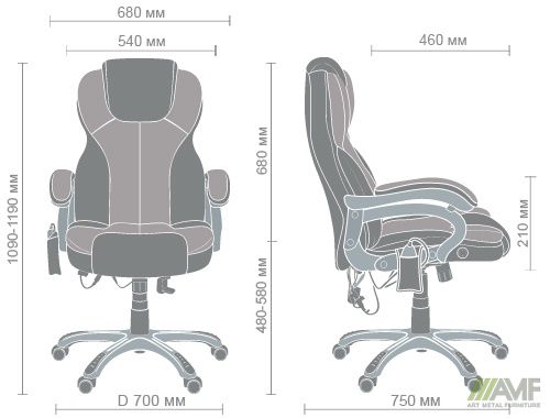 Характеристики Кресло массажное Малибу (KD-DO8074)