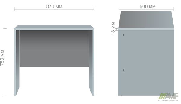 Характеристики Стол письменный SL-101 (870х600х750мм) вяз либерти