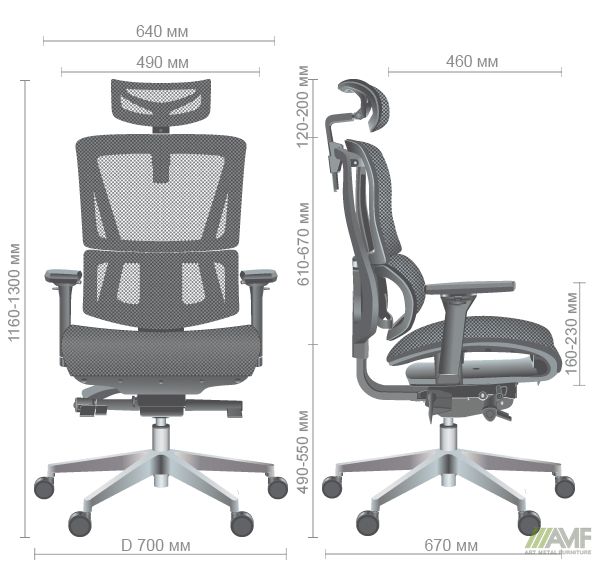 Характеристики Кресло Agile Black Alum Grey