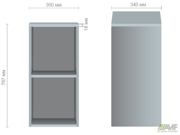 Характеристики Секция мебельная  SL-606 (360х340х767мм) яблоня