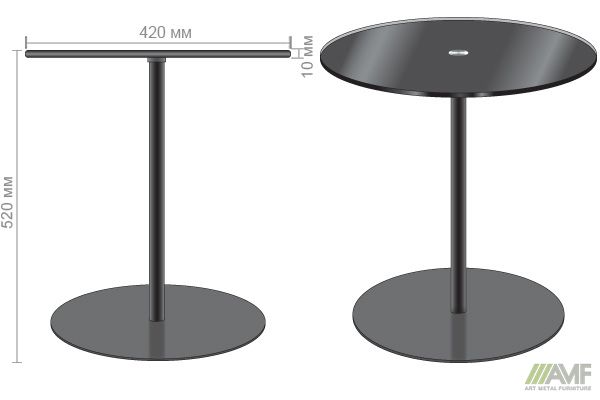 Характеристики Кофейный столик Shobal черный