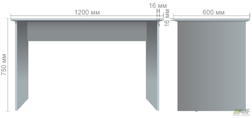 Характеристики ОМ-101 Стол (900х600х750) бук