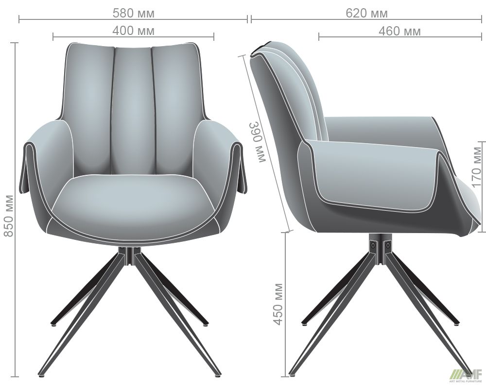 Характеристики Кресло поворотное Medeline карамель