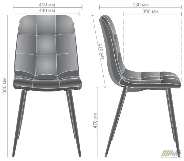 Характеристики Стул Cherry-X вельвет бежевый
